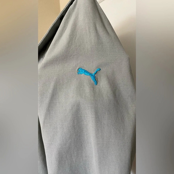 NWT Puma Limestone Gray Cotton Twill Jacket Size Small - Picture 10 of 10